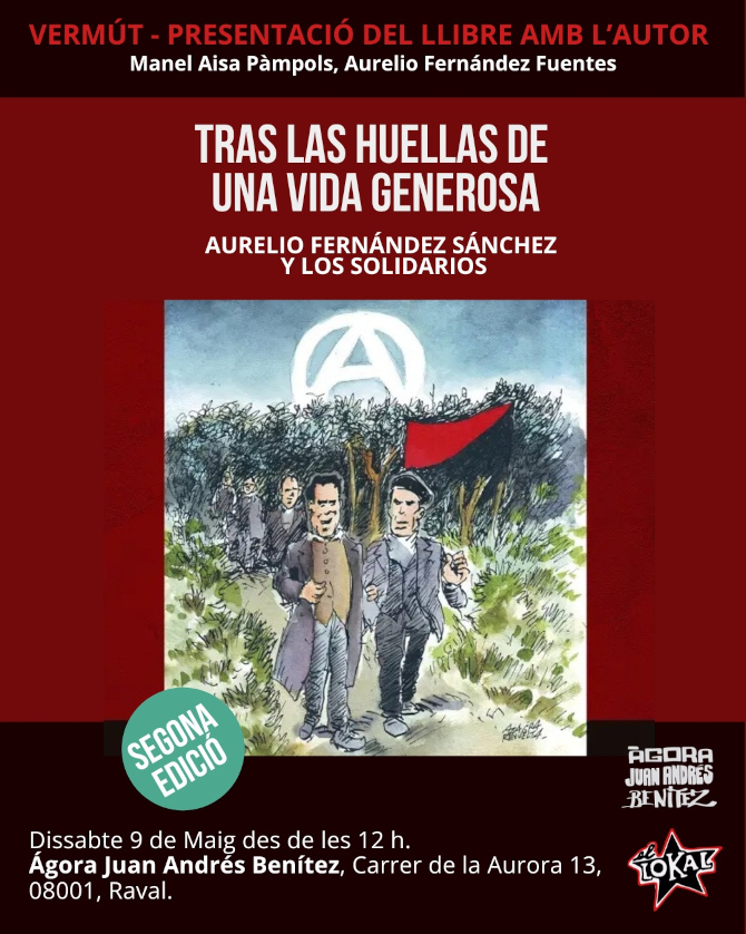 Vermút-Presentació del llibre: Tras las huellas de una vida generosa…. [2ª ed]